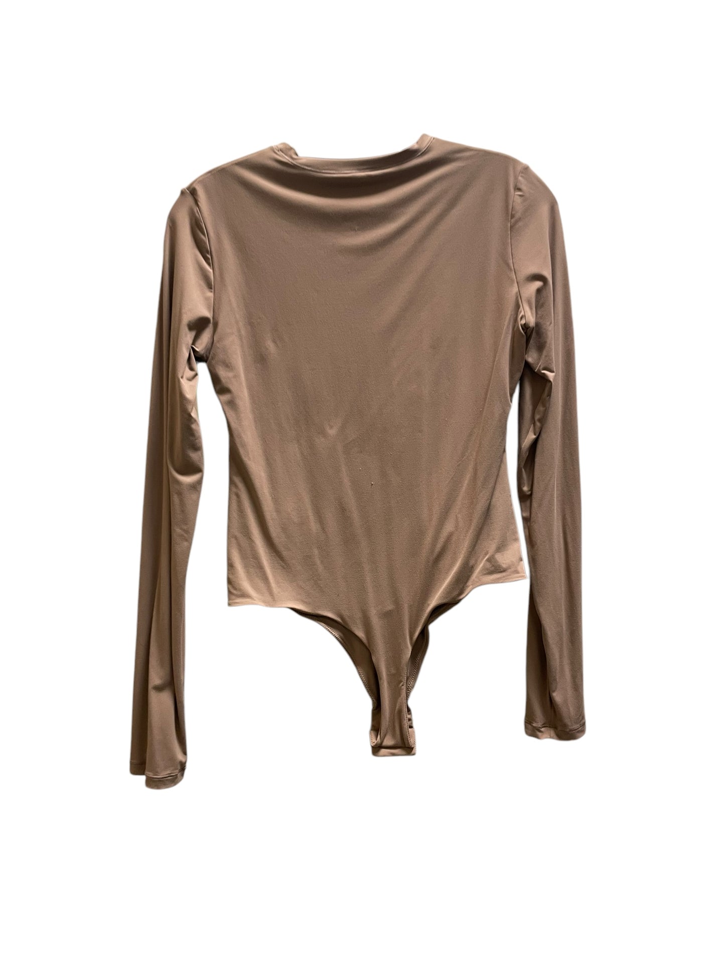 Bodysuit By Clothes Mentor In Brown, Size: L