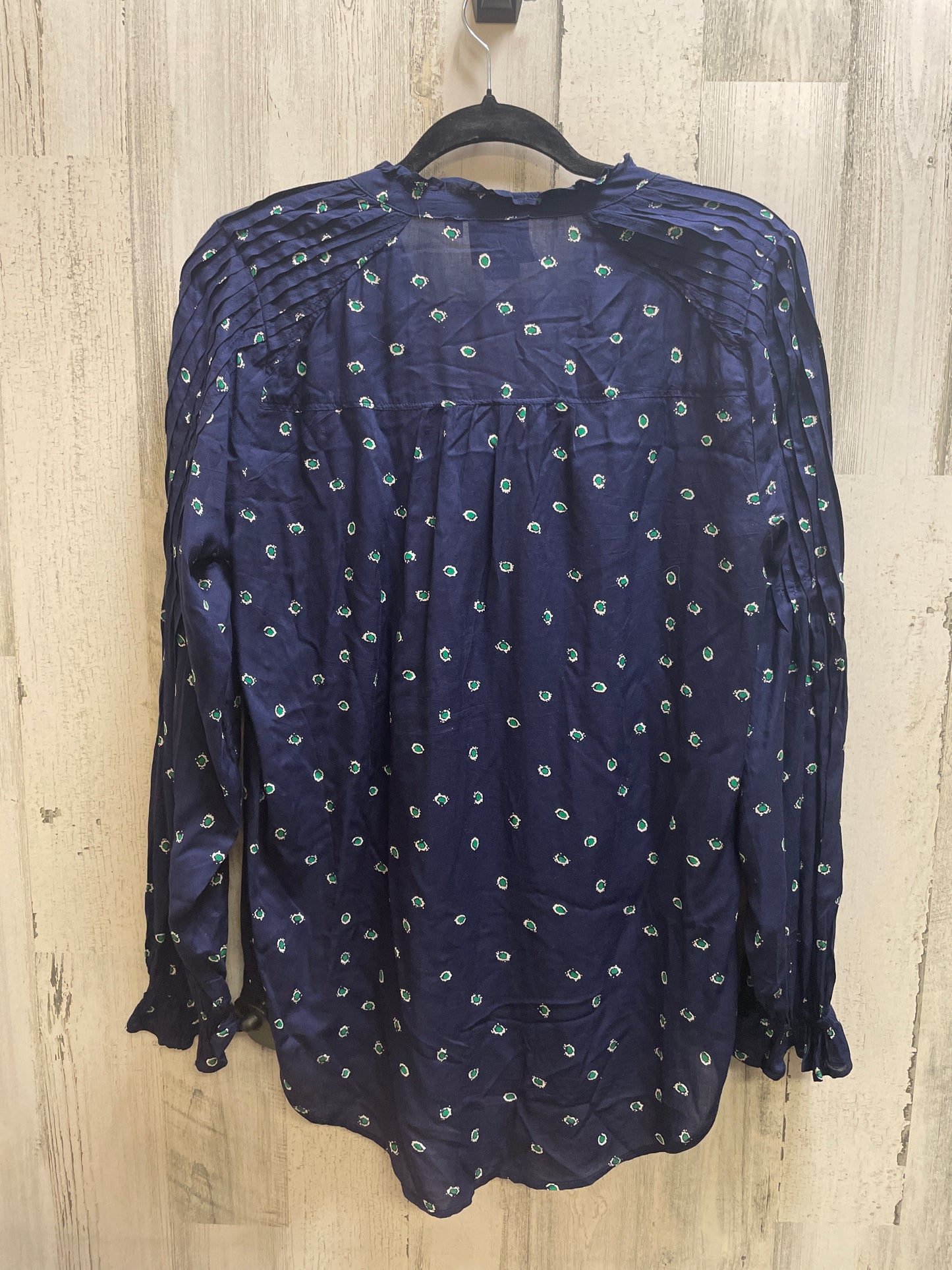 Top Long Sleeve By Clothes Mentor In Navy, Size: M