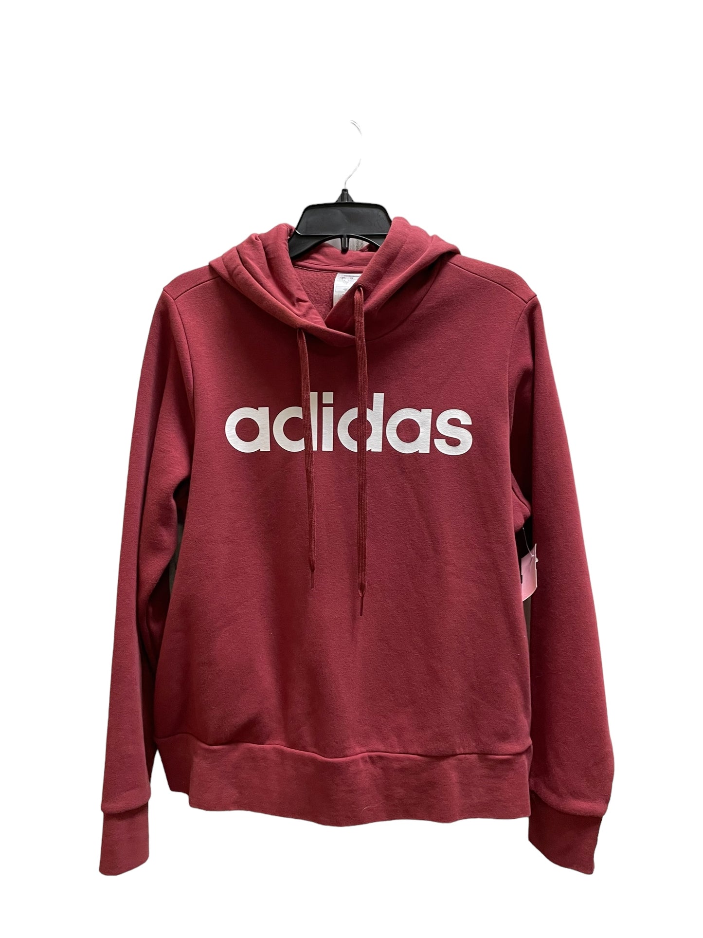 Sweatshirt Hoodie By Adidas In Red, Size: 1x