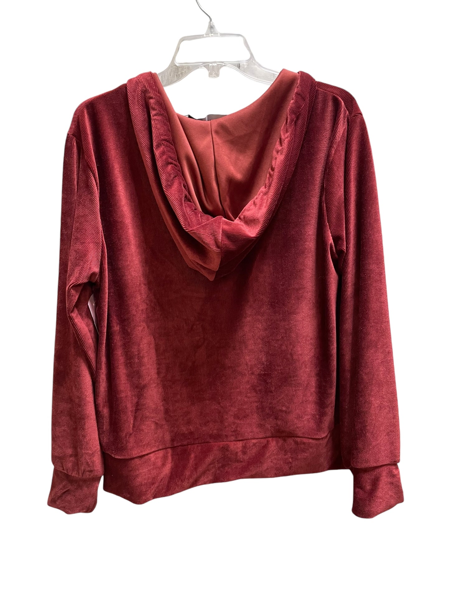 Sweatshirt Hoodie By New York And Co In Red, Size: L