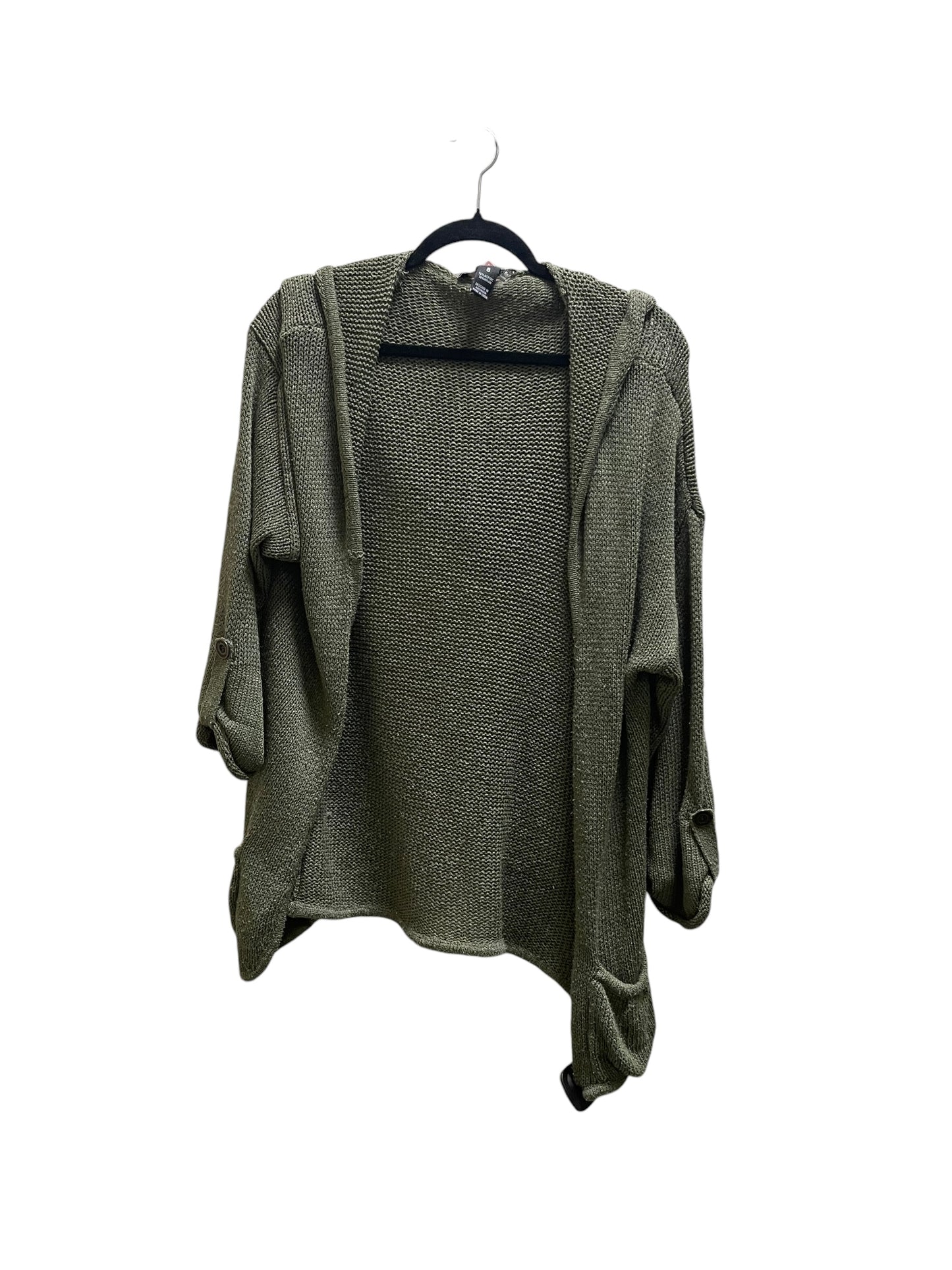 Sweater Cardigan By Billabong In Green, Size: M