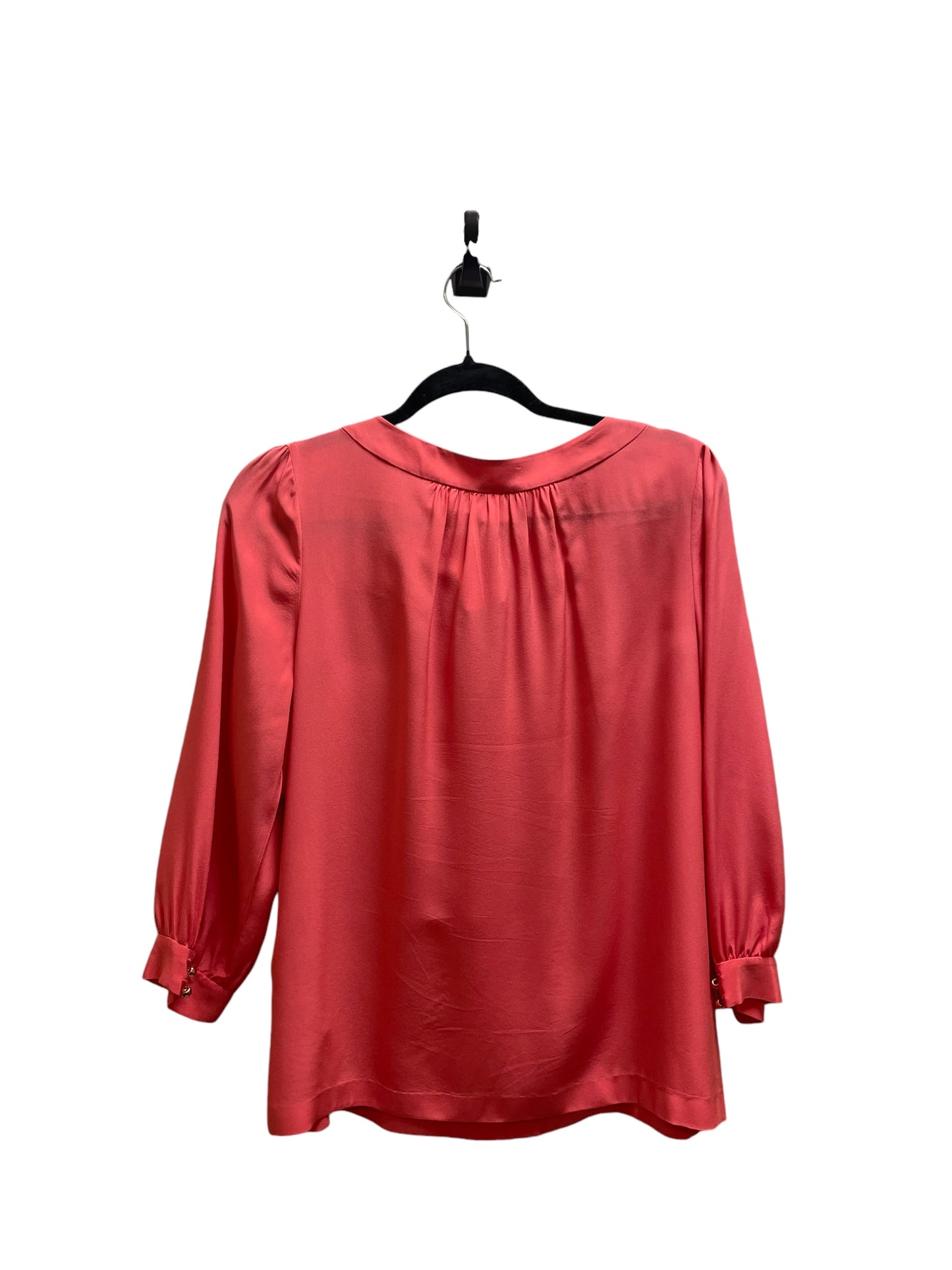 Top Long Sleeve By Kate Spade In Coral, Size: M