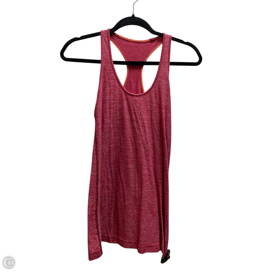 Athletic Tank Top By Lululemon In Red, Size: M