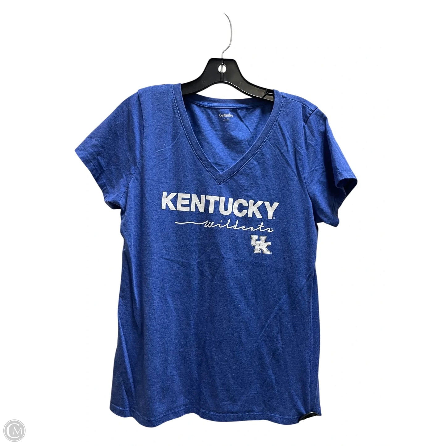 Top Short Sleeve By Clothes Mentor In Blue, Size: L