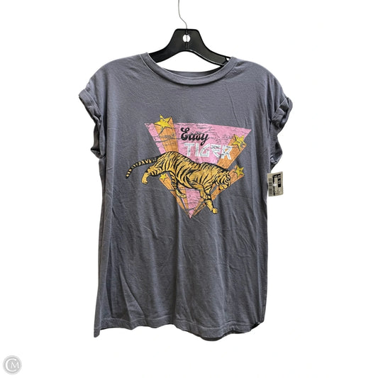 Top Short Sleeve By Clothes Mentor In Grey, Size: S