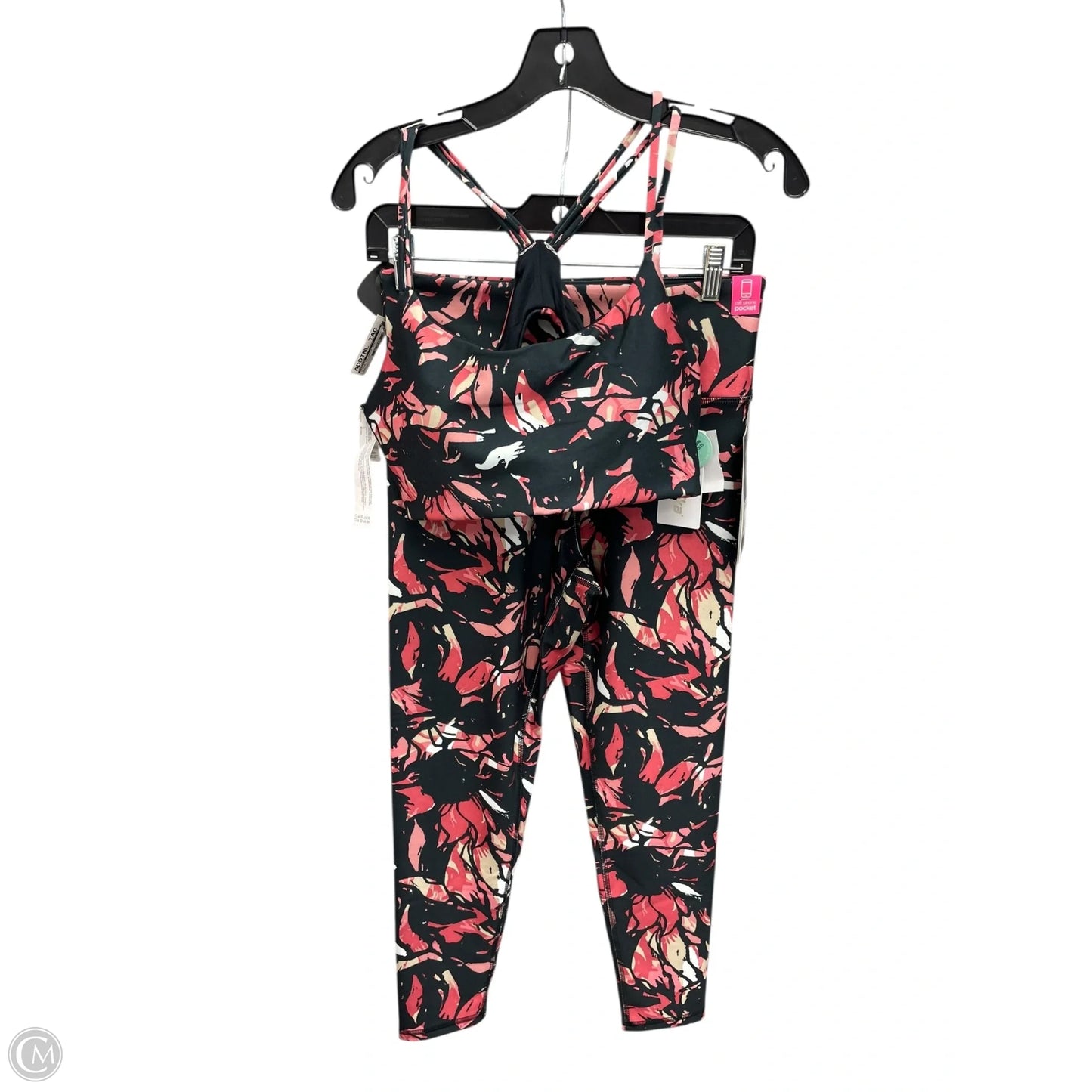 Athletic Pants 2pc By Marika In Floral Print, Size: Xl