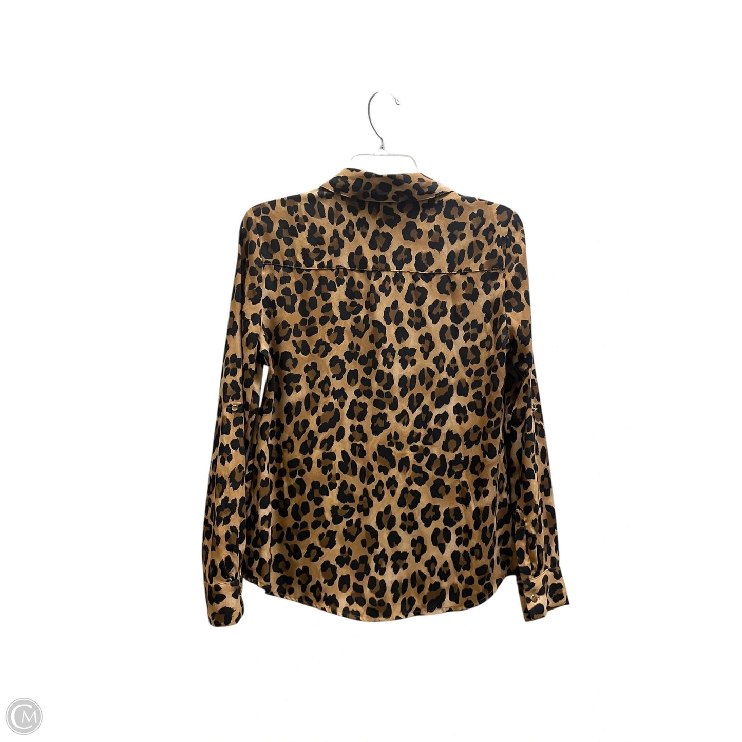 Top Long Sleeve By Dana Buchman In Animal Print, Size: S
