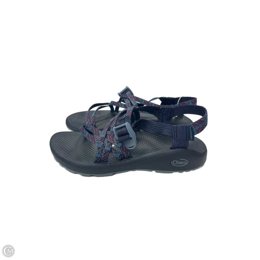 Sandals Flats By Chicos In Blue, Size: 8