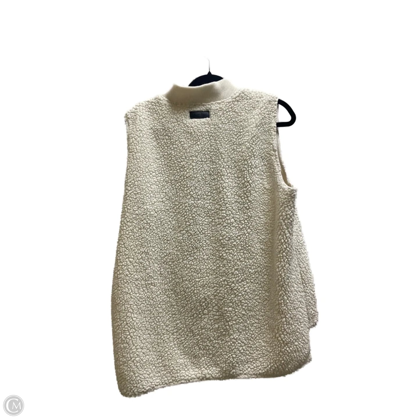 Vest Faux Fur & Sherpa By Calvin Klein In Cream, Size: L