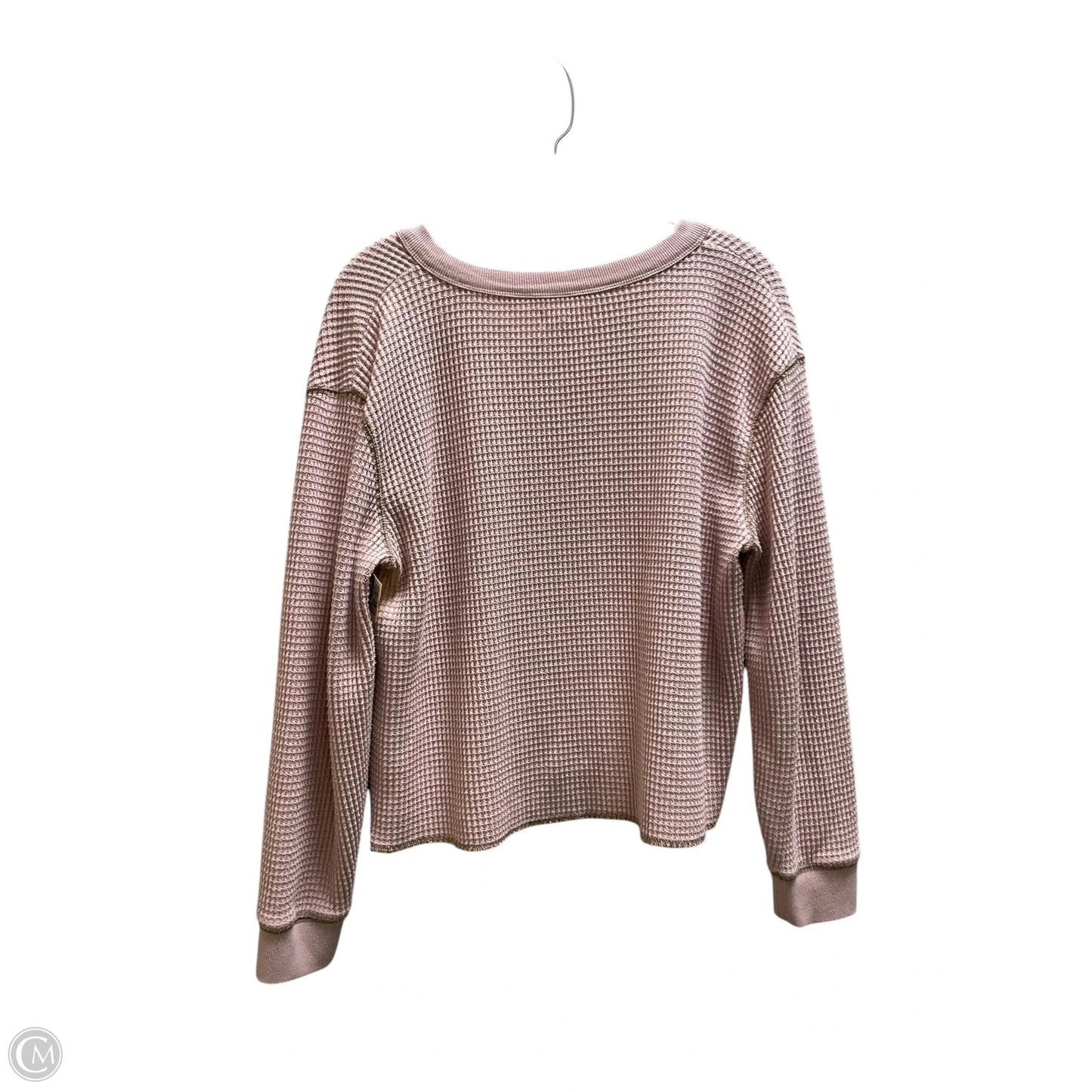 Top Long Sleeve By Madewell In Pink, Size: M