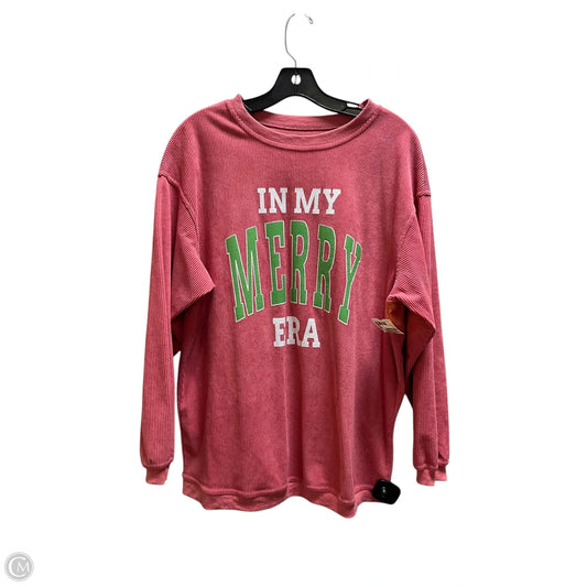 Top Long Sleeve By Clothes Mentor In Pink, Size: S