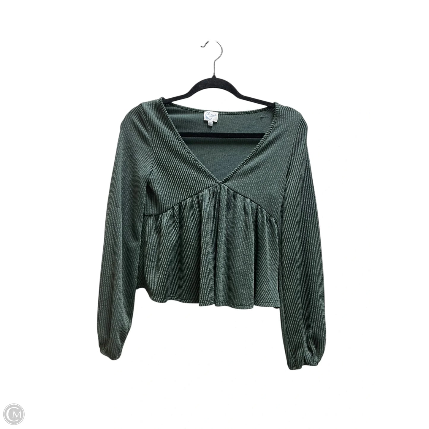 Top Long Sleeve By Blue Rain In Green, Size: Xs