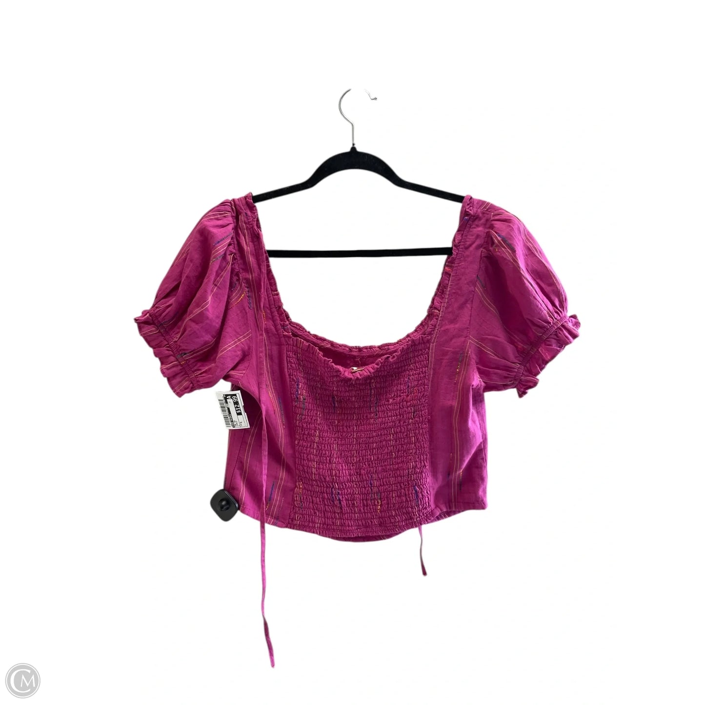 Top Short Sleeve By Free People In Purple, Size: S