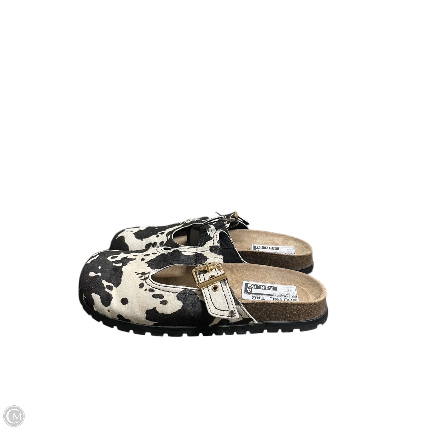 Sandals Flats By Steve Madden In Animal Print, Size: 8