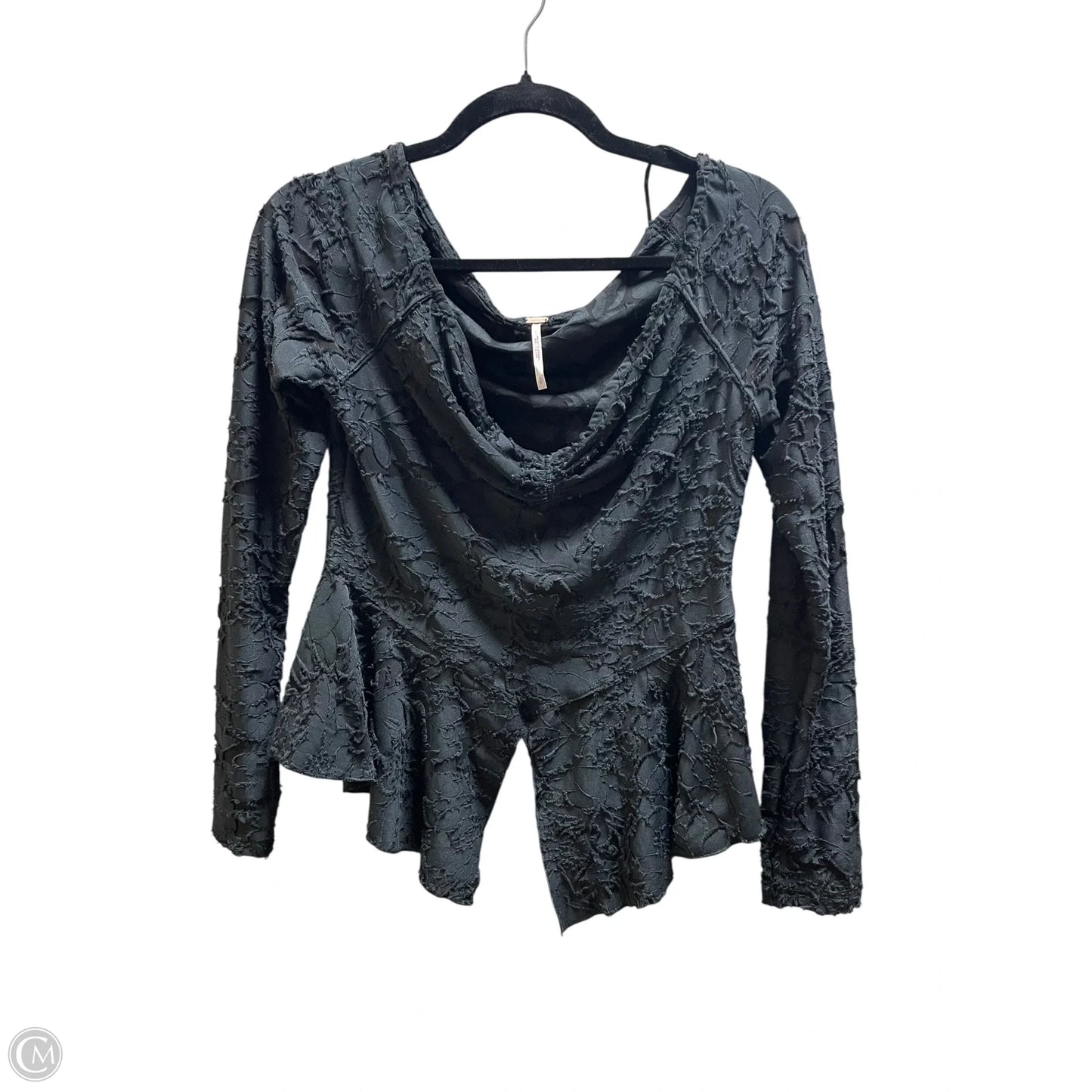 Top Long Sleeve By Free People In Black, Size: S