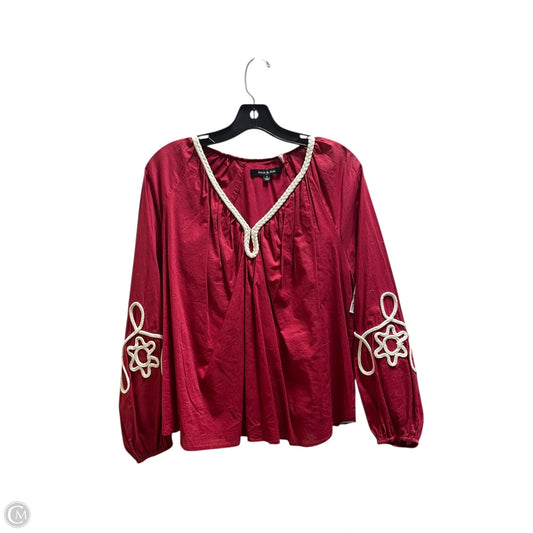 Top Short Sleeve By Strut & Bolt In Red, Size: S