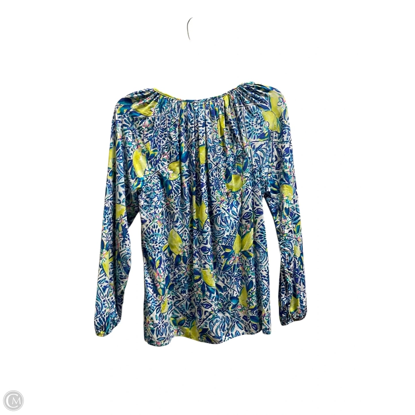 Top Long Sleeve Designer By Lilly Pulitzer In Blue, Size: S