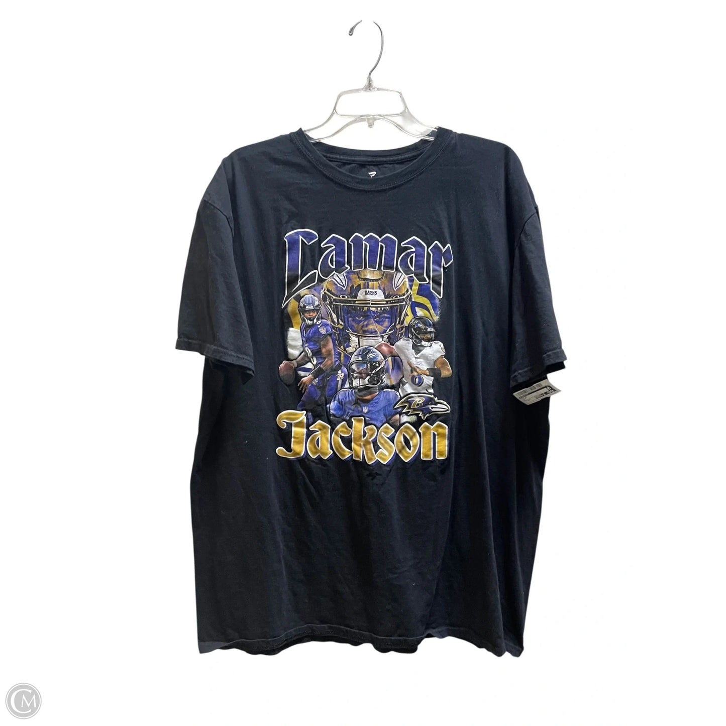 Top Short Sleeve By Fanatics In Black, Size: 2x