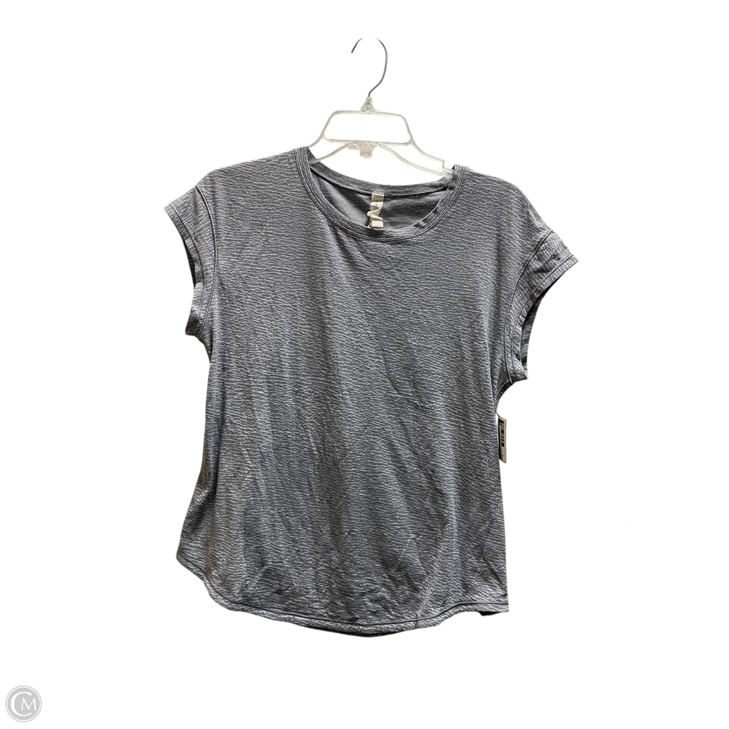 Athletic Top Short Sleeve By Lululemon In Grey, Size: 8