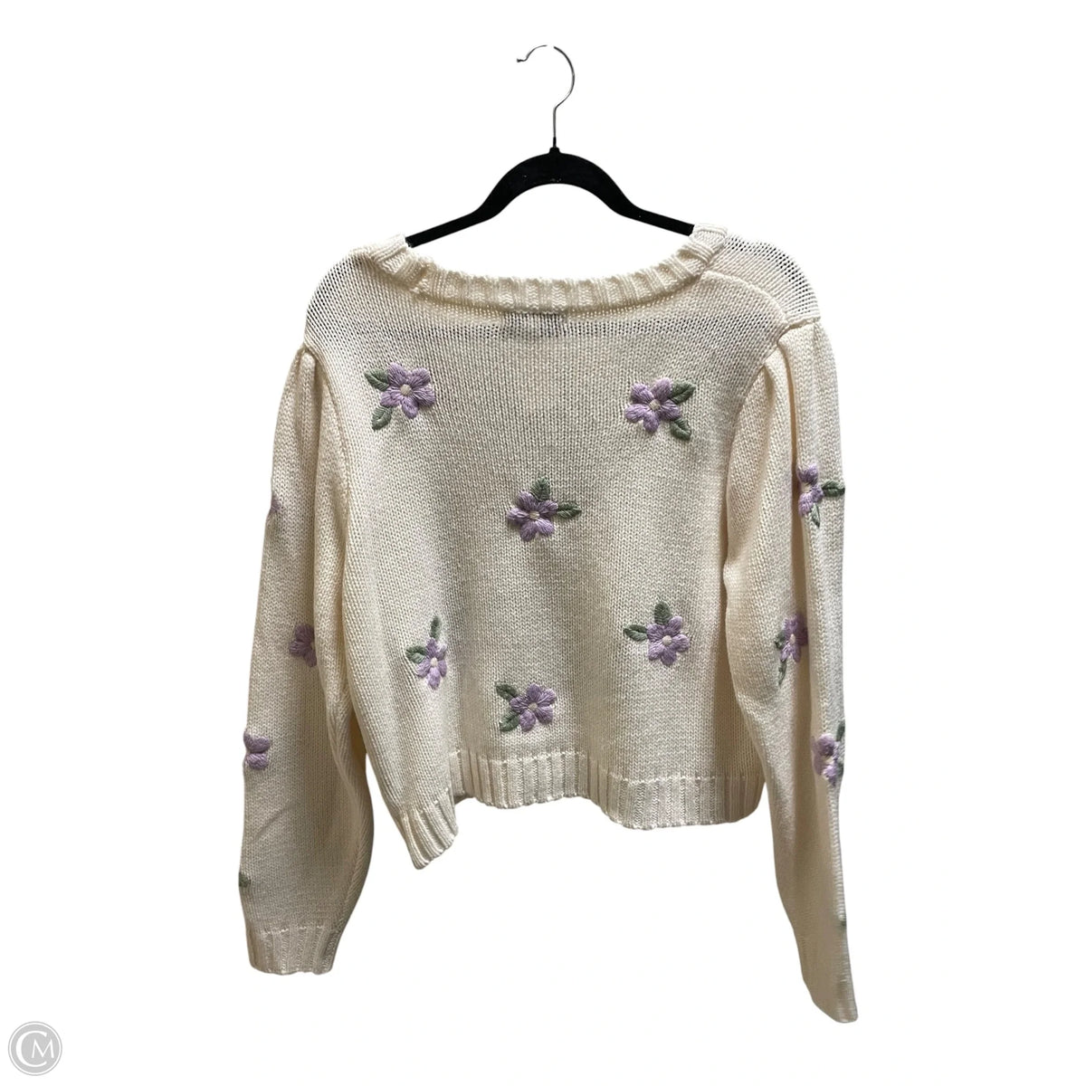 Sweater By Francesca’s In Cream, Size: L