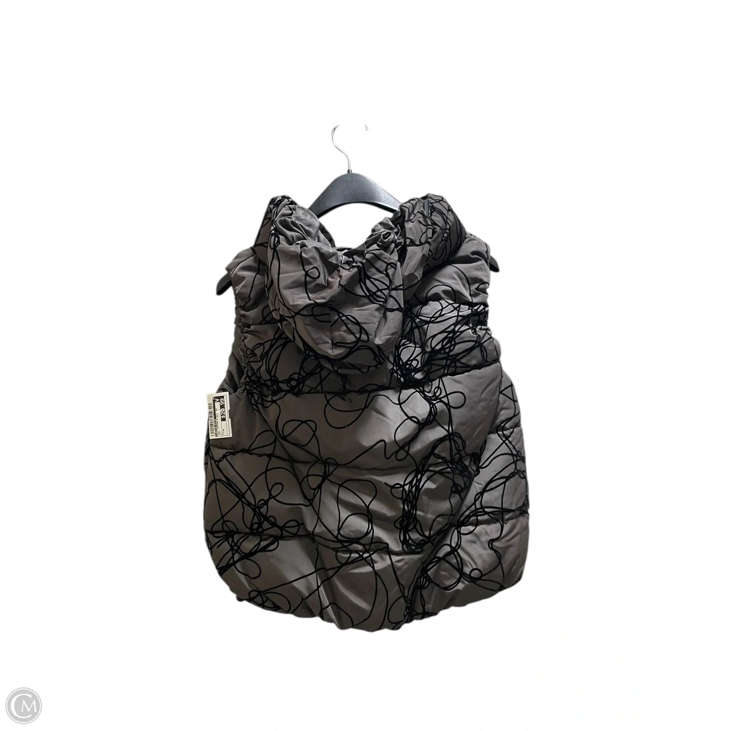 Vest Puffer & Quilted By Calvin Klein In Grey, Size: M