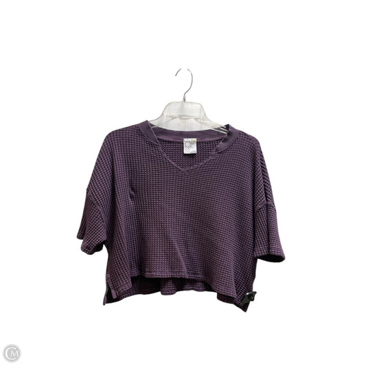 Top Short Sleeve By Offline In Purple, Size: M