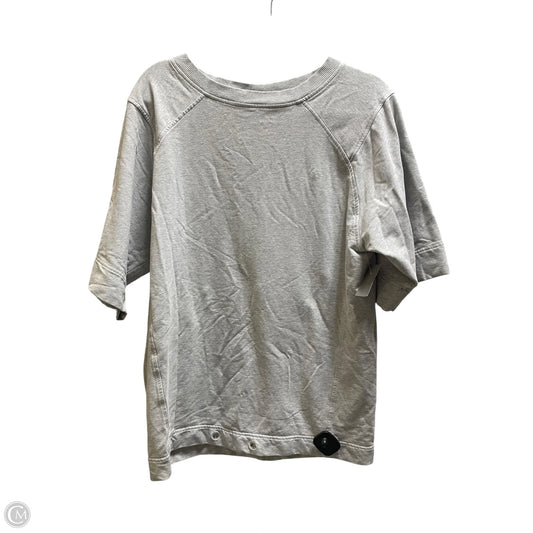 Top Short Sleeve By Lululemon In Grey, Size: M