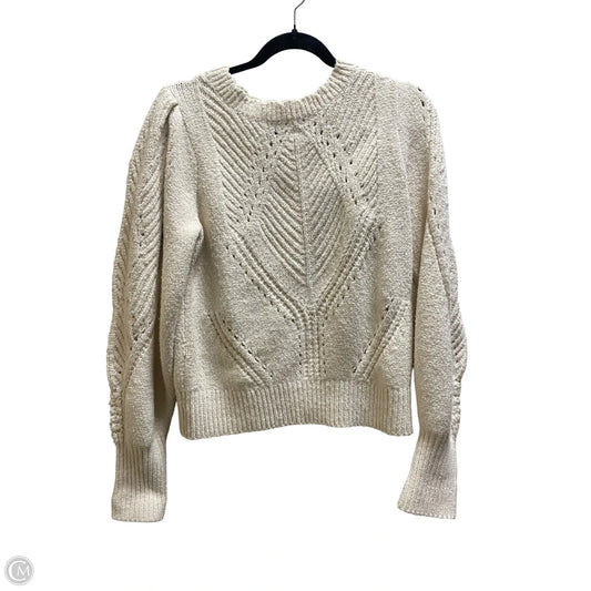 Sweater By Anthropologie In Cream, Size: M