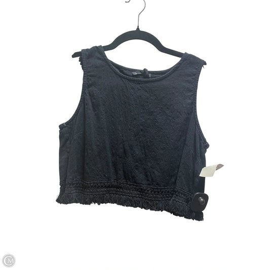 Top Sleeveless By Cotton On In Black, Size: S
