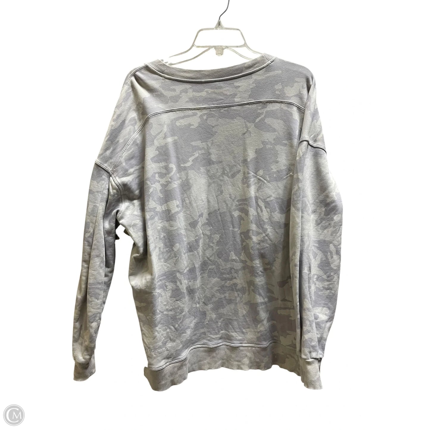 Athletic Sweatshirt Crewneck By Lululemon In Camouflage Print, Size: 10