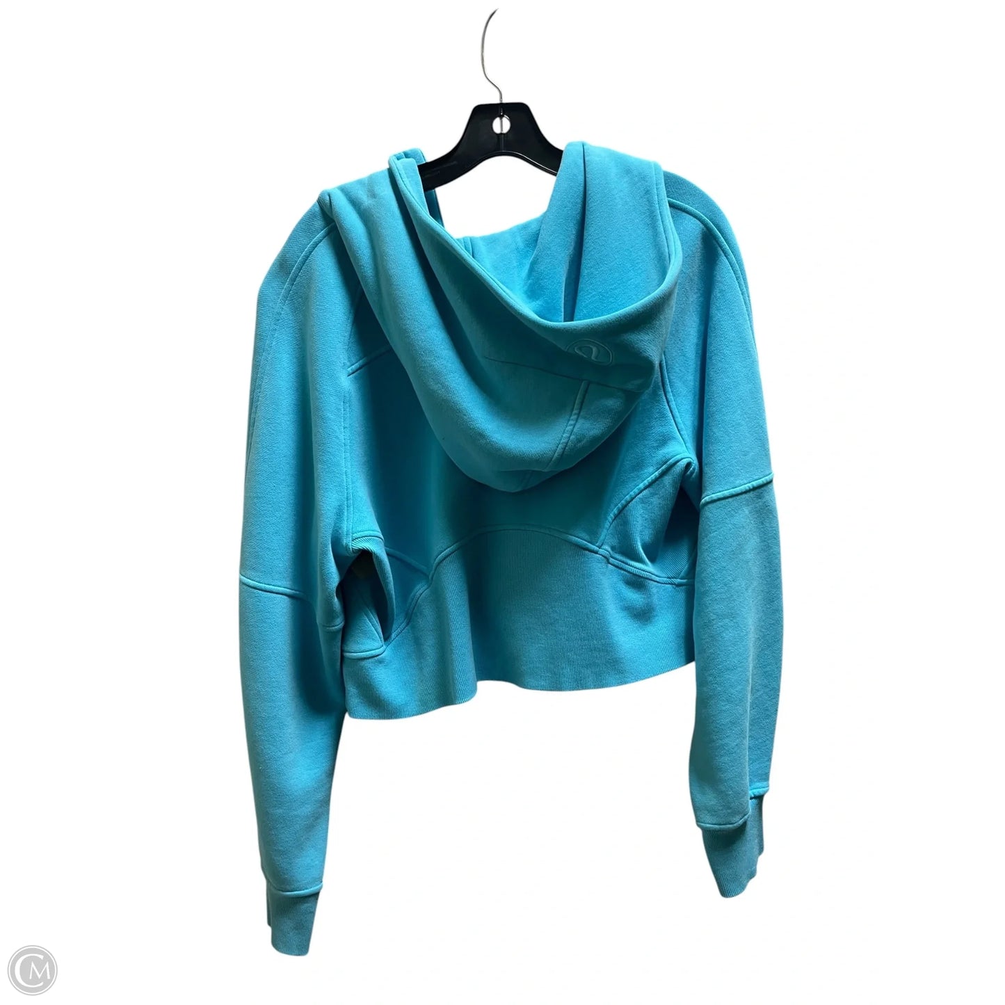 Athletic Sweatshirt Hoodie By Lululemon In Teal, Size: Xs
