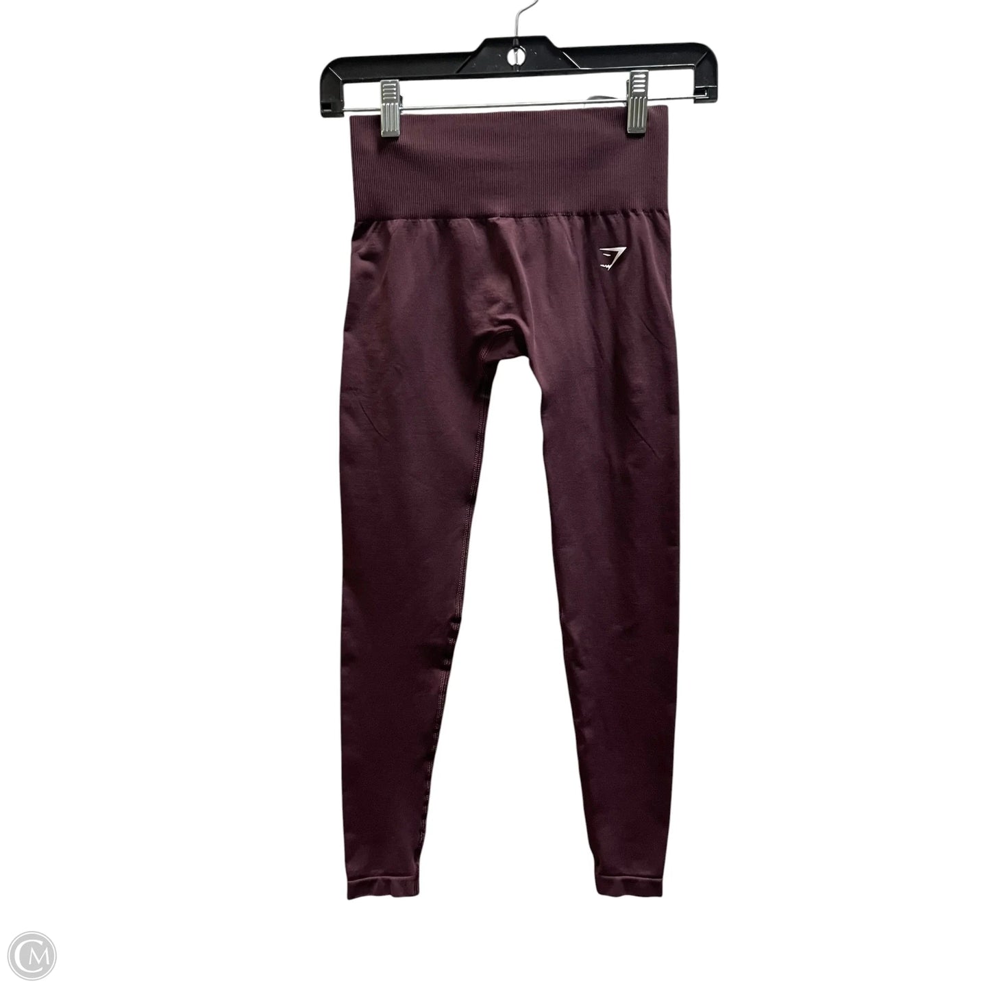 Athletic Leggings By Gym Shark In Maroon, Size: S