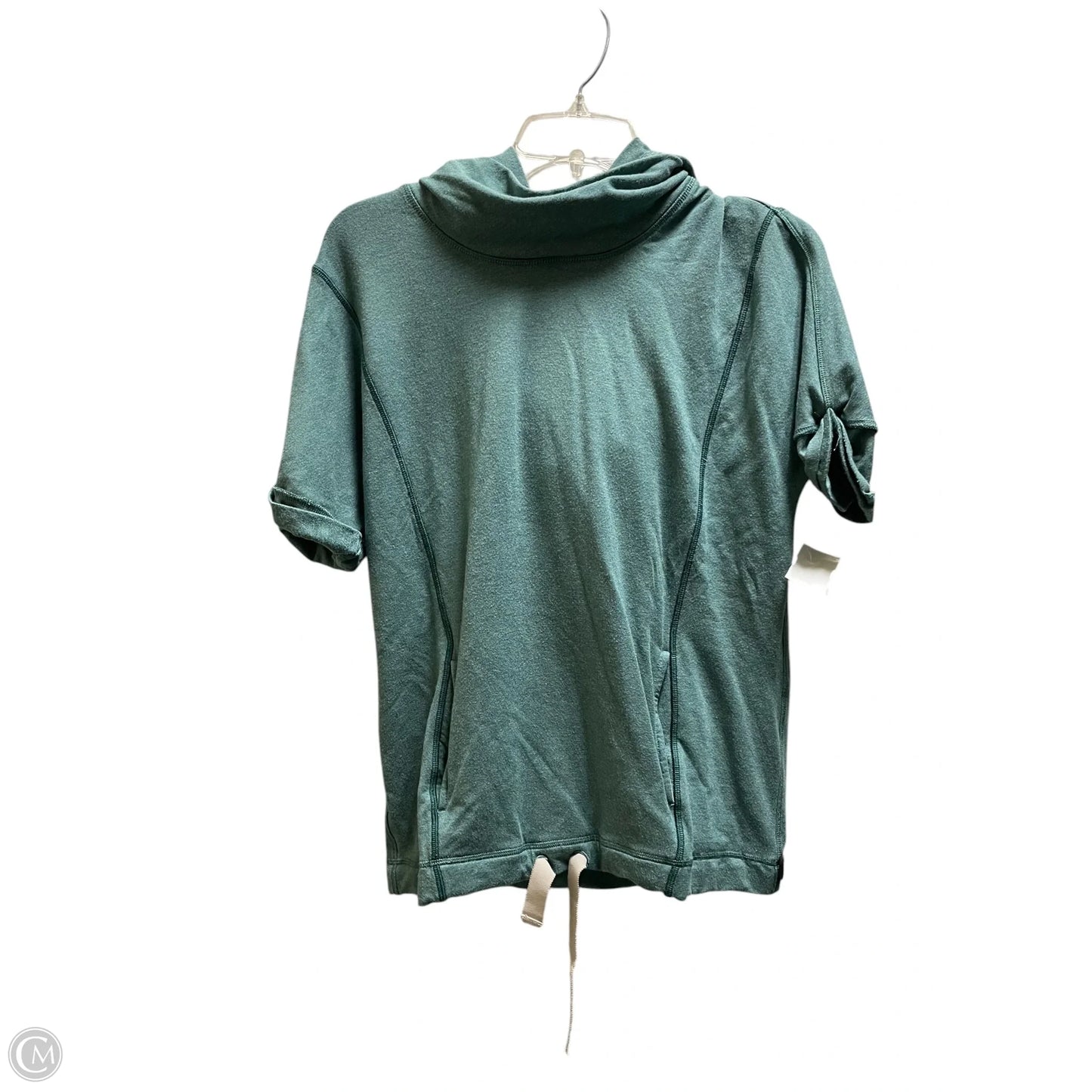 Athletic Top Short Sleeve By Lululemon In Green, Size: S