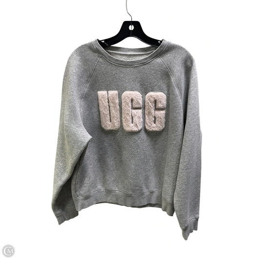 Sweatshirt Designer By Ugg In Grey, Size: L