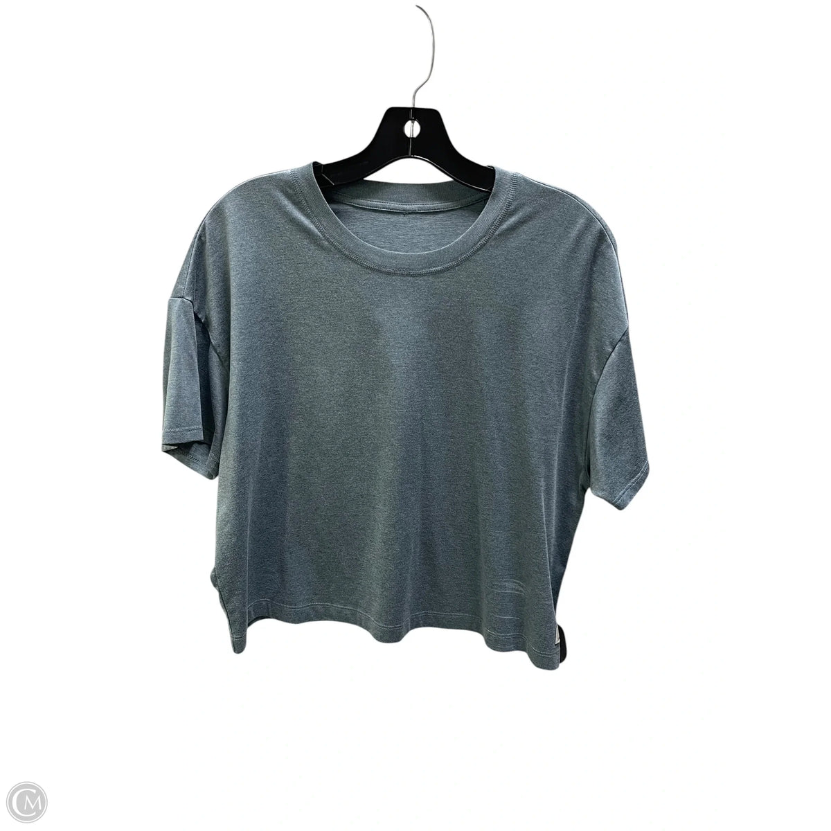 Athletic Top Short Sleeve By Vuori In Grey, Size: L