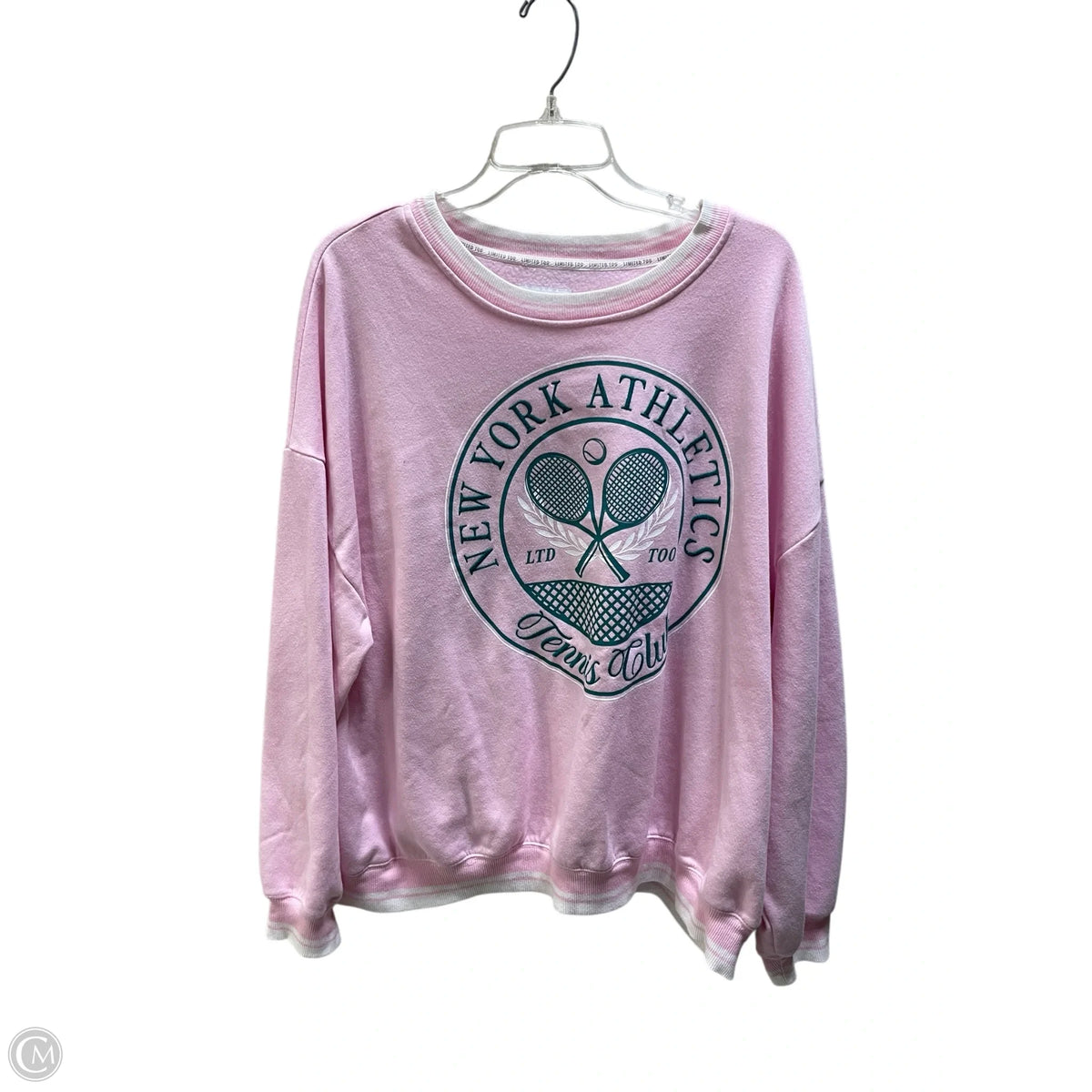 Sweatshirt Crewneck By Limited In Pink, Size: Xxl