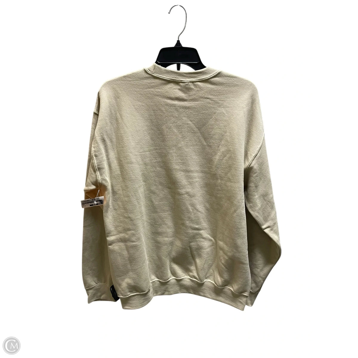 Sweatshirt Crewneck By Gildan In Tan, Size: M