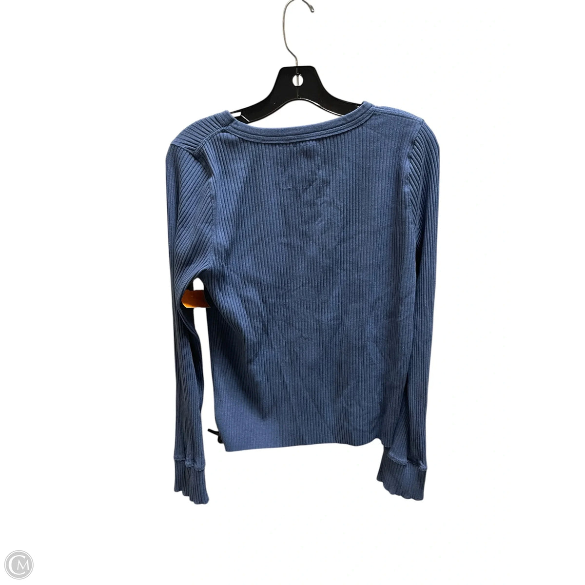 Top Long Sleeve By Aerie In Blue, Size: L