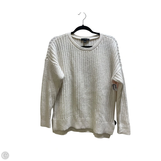 Sweater By Ann Taylor In White, Size: Lp