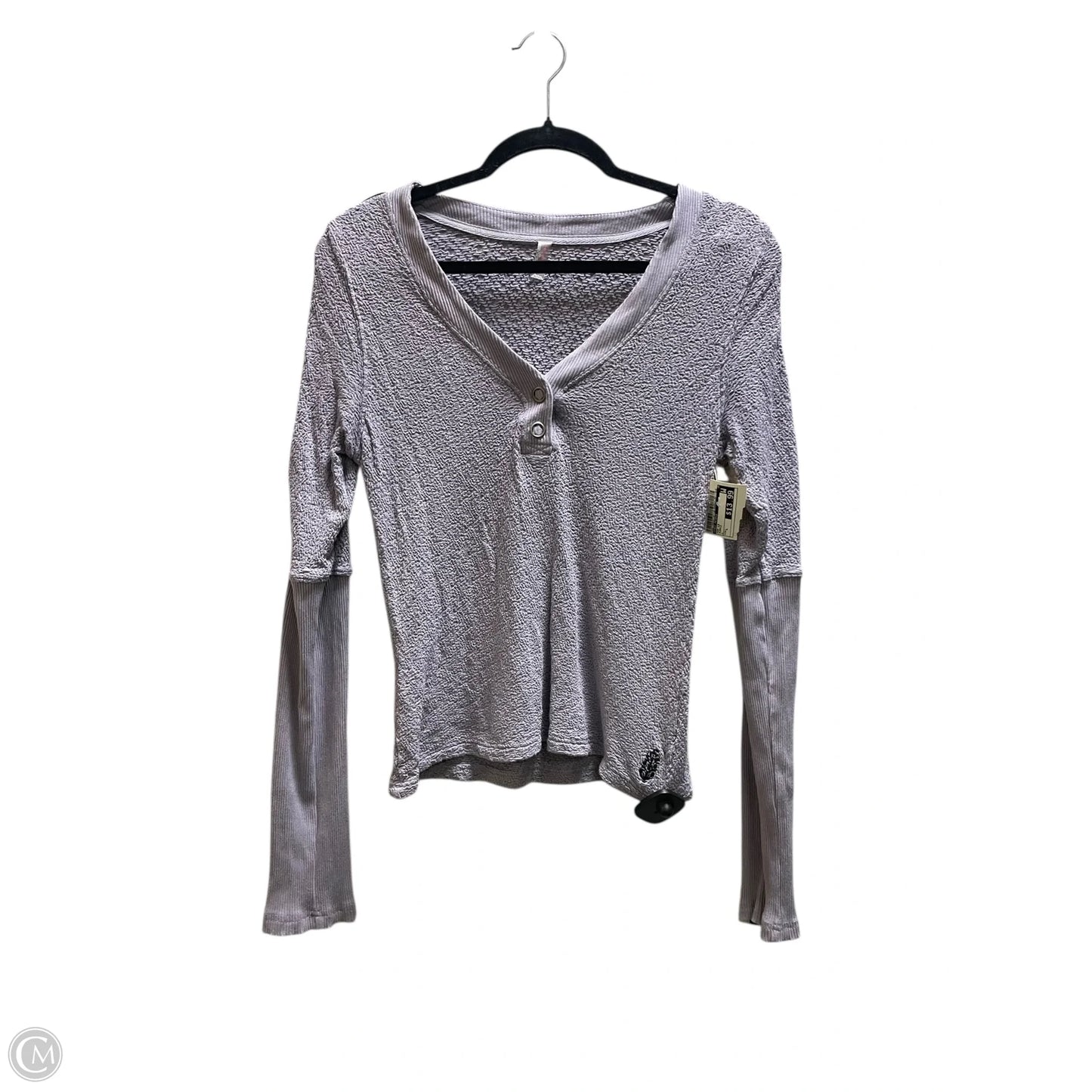 Top Long Sleeve By Free People In Purple, Size: L