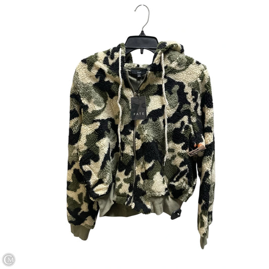 Jacket Faux Fur & Sherpa By Fate In Green, Size: S