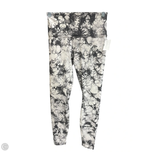 Athletic Leggings By Lululemon In Black & White, Size: 6