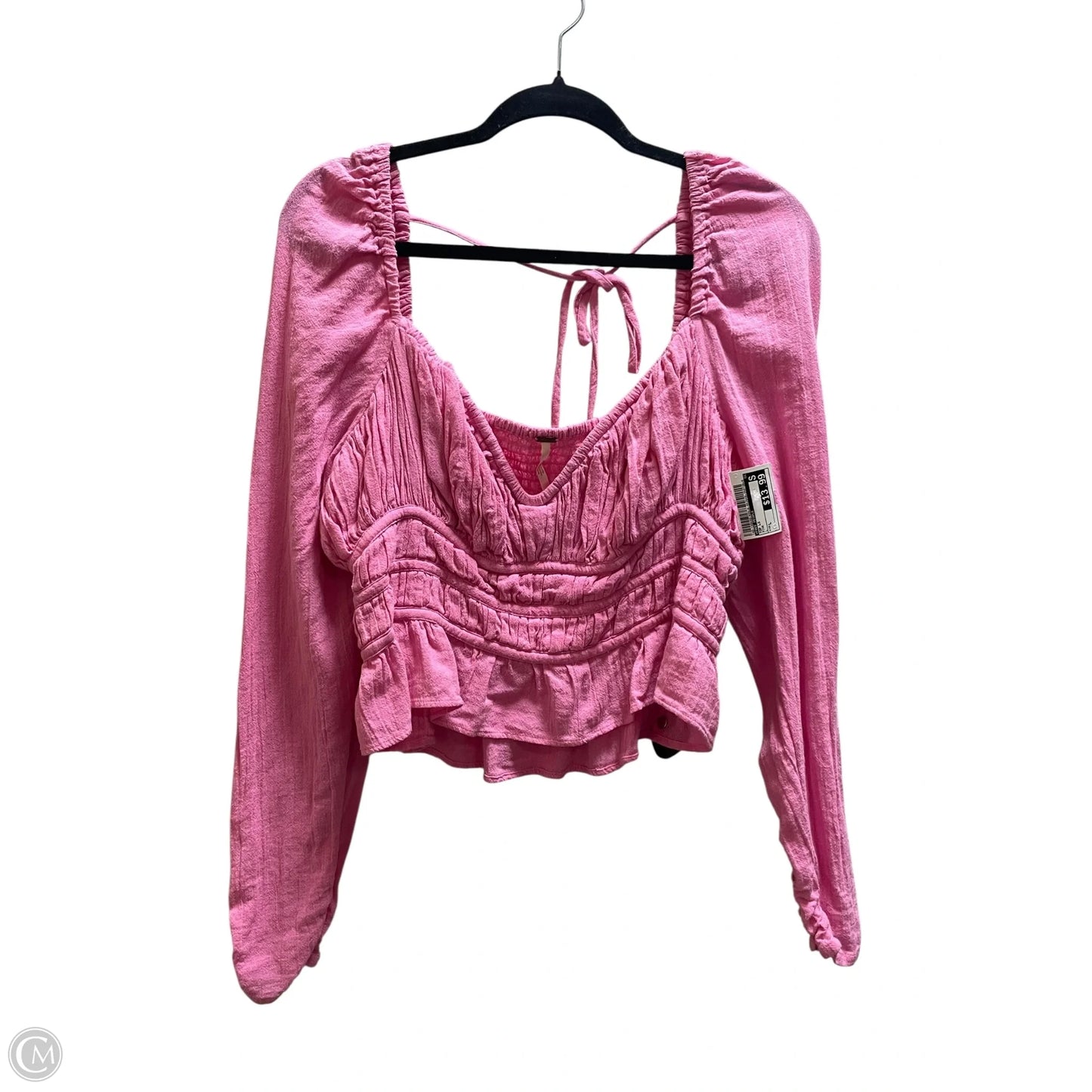 Top Long Sleeve By Free People In Pink, Size: L
