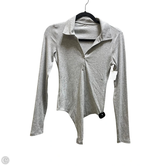 Top Long Sleeve By American Eagle In Grey, Size: S