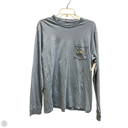 Top Long Sleeve By Vineyard Vines In Blue, Size: M