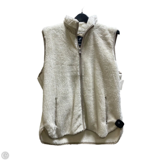 Vest Faux Fur & Sherpa By Clothes Mentor In White, Size: Xl