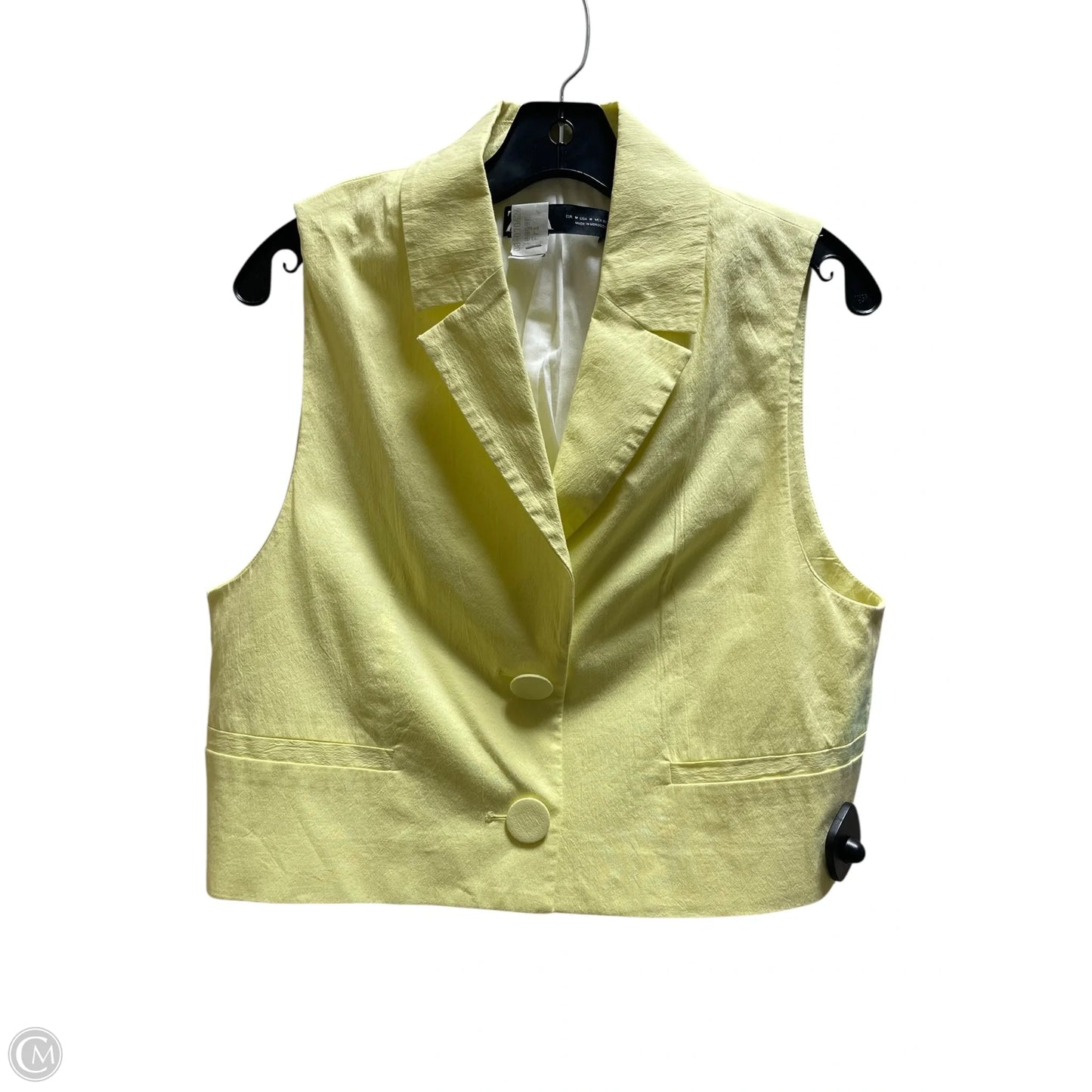 Vest Other By Zara In Yellow, Size: M