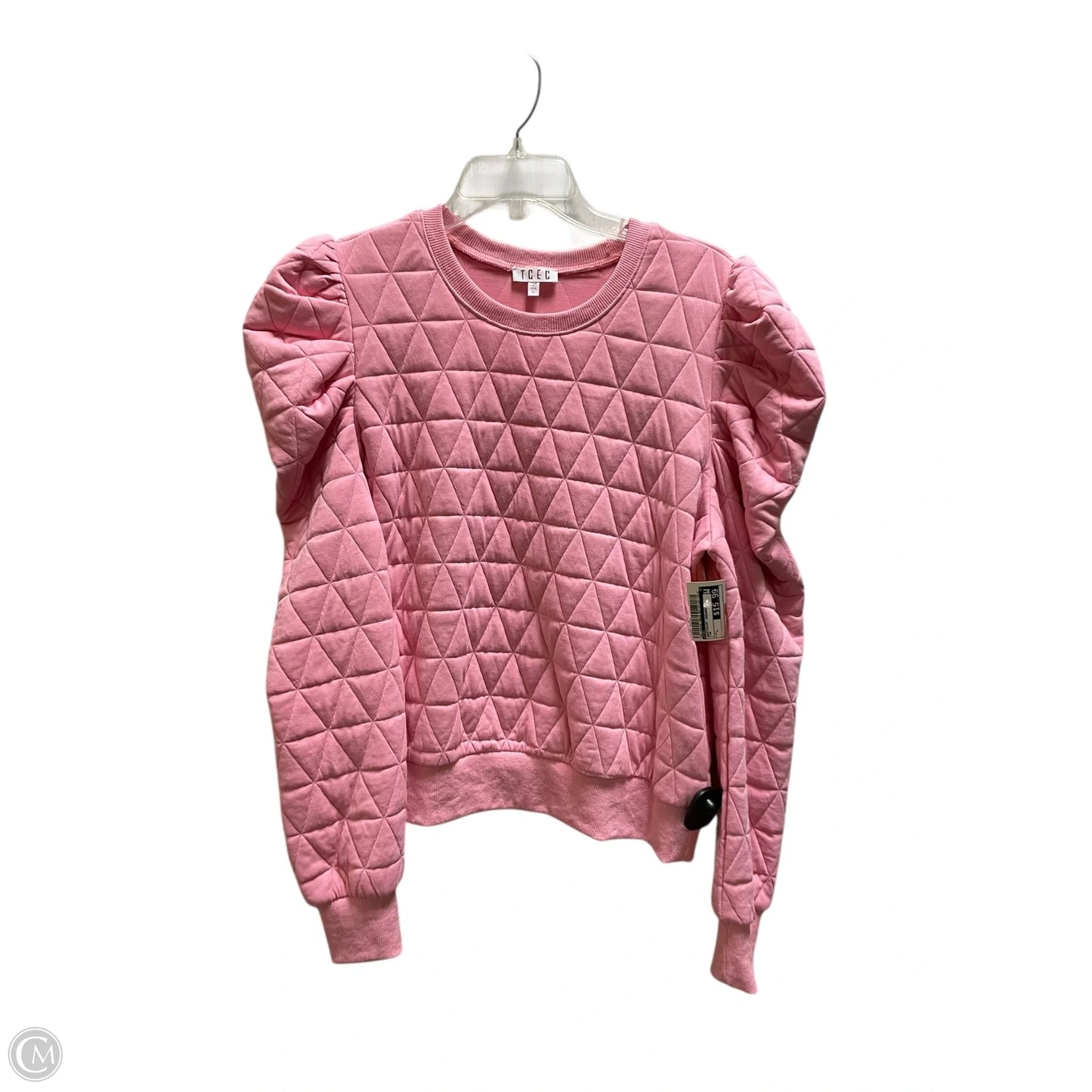 Sweatshirt Crewneck By Tcec In Pink, Size: L