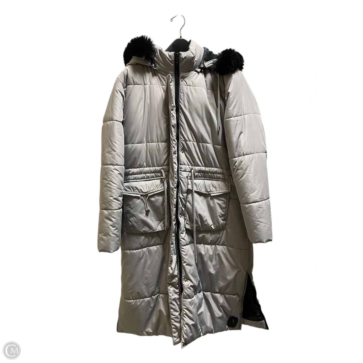 Coat Puffer & Quilted By Clothes Mentor In Grey, Size: L