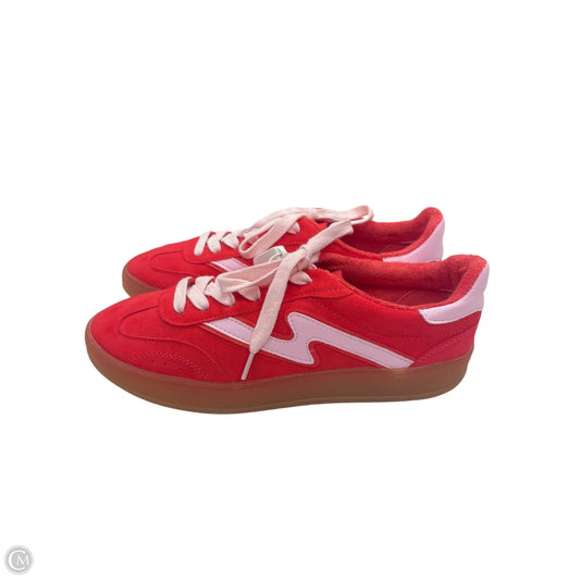 Shoes Sneakers By Madden Girl In Red, Size: 7.5